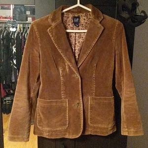 Brown Velveteen Gap Blazer